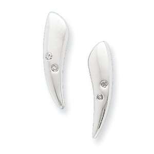  Ss White Ice .02ct. Diamond Earrings White Ice Jewelry