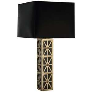  Mary McDonald Directoire Brass with Black Shade Table Lamp 