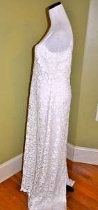 CREW Ivory Lace Simona Gown Size 6 NEW Spaghetti Strap Wedding Dress 