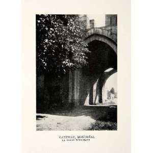  1927 Print France Montreal La Cluse Porte Den Haut Gateway 