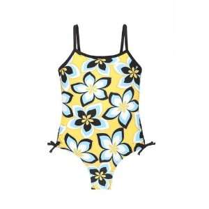  Malibu Girls Floral 1 Piece Swimsuit