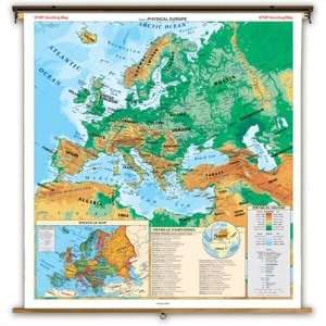  Cram Globes 7925 4504 Europe Roller Map
