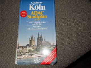 CITY MAP OF KOLN , GERMANY, IN GERMAN, COLLECTIBLE  