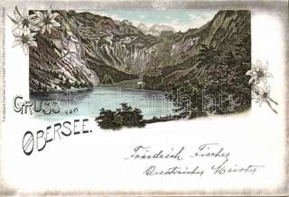 Germany postcard Obersee Litho WS85152  