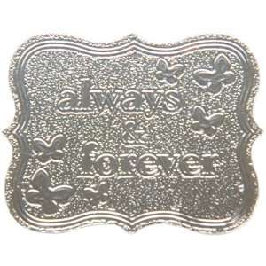  With Love Oval Silver Seals Always & Forever Electronics