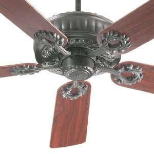  By Quorum Empress Collection Old World Finish Ceiling Fan 