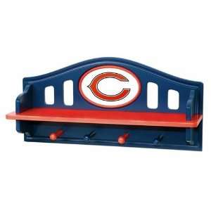  Chicago Bears Shelf with Coat Hangers