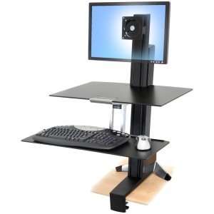  NEW   WORKFIT S SIT STAND WORKSTATION FOR SINGLE LCD 