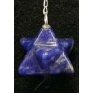  Lapis Lazuli Merkaba Star Pendulum 