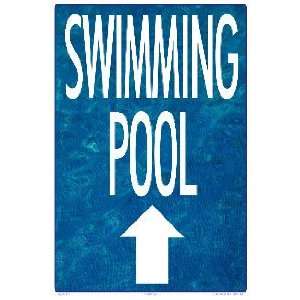  Swimming Pool Arrow Sign Up 9523Wa1218E