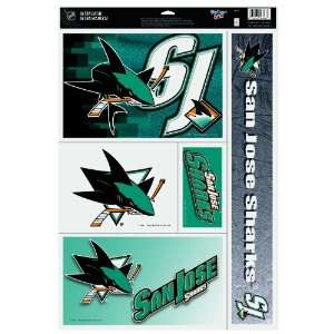  NHL San Jose Sharks 11 by 17 Inch Ultra Decal Multiple 