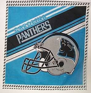 Carolina Panthers COTTON fabric PILLOW PANELS PANEL oop  
