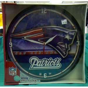    New England Patriots 12 Collectors Clock