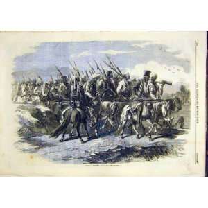  Tantia Topee Soldiery Troops Military Old Print 1859