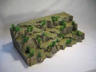 Terrain for Wargames Jungle Cliff Table Edge 3pc Set  