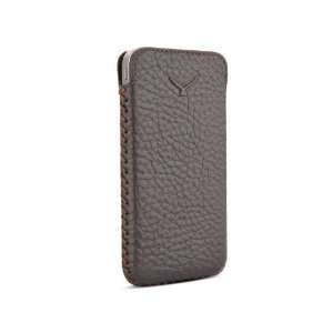  Simena Soft Leather Slim Iphone 4/4S Pouch Case   Brown 