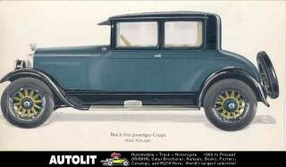 1927 Buick Model 58 Coupe Showroom Picture  