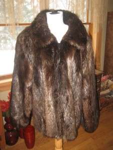 Mint Mens 2x 3x Beaver Fur Coat Jacket #489s  