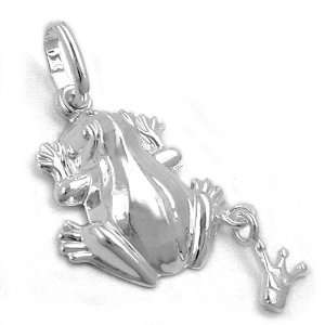  PENDANT, FROG WHITH CROWN, SILBER 925, NEW DE NO Jewelry