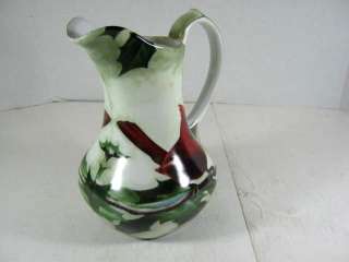 Living Quarters Cardinal In Holly Decorative Pitcher  
