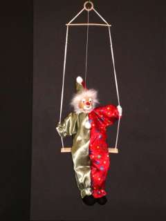 Clown Measures 20 inches tall x 12 inches wide. Total length 