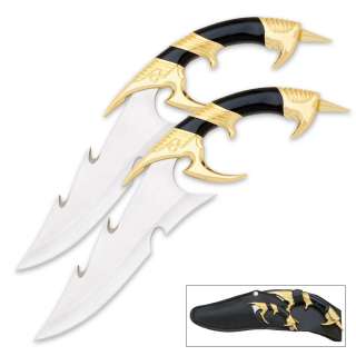 Shiflett Blade of Woden Twin Dagger Knife Set & Sheath  