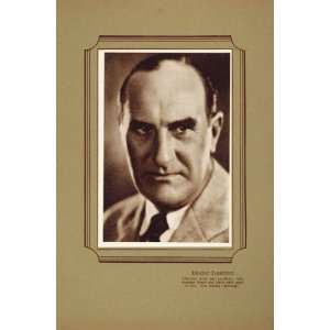  1925 Ernest Torrence Silent Film Lithograph Portrait 
