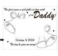 Engraved Father of the Bride Picture Frame  