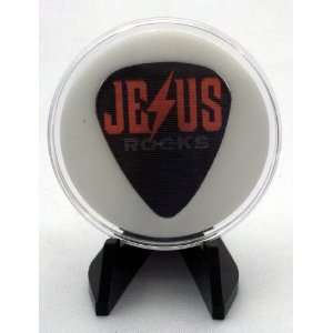  Jesus Rocks Motion Guitar Pick With MADE IN USA Display 