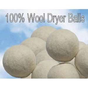 8 Wool Dryer Balls   Set of Eight 100% Handmade Wool Dryer 