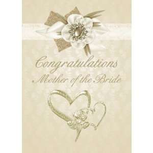  Mother of the bride Congratulations card cream wit Health 