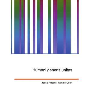  Humani generis unitas Ronald Cohn Jesse Russell Books