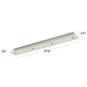   Lighting   QMP G4RE BN   QC 4 UNIT REC GLASS CANOPY 4X60W TRANS   BN