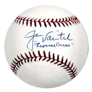  Jason Varitek Autographed MLB Baseball with Reverse Curse 