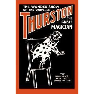 Painting to Life Thurston the great magician the wonder show of the 