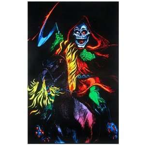  Death Rider (Grim Reaper) Blacklight Poster Print