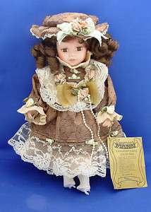 Seymour Mann Connoisseur Doll MARIA Brown Curls Hat Stand No Shoes Tag 