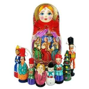 GreatRussianGifts Russian Women Ornament Set   9H