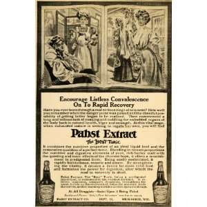  1909 Ad Listless Convalescence Recovery Pabst Extract 