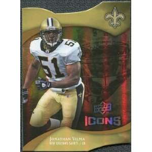   Gold Holofoil Die Cut #43 Jonathan Vilma /75 Sports Collectibles