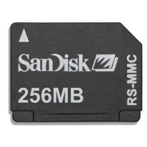  256MB SANDISK RS MMC CARD W/ MMC ADAPTER 