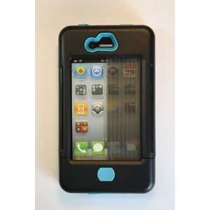  iPhone 4 case black w/ turquoise accents (SC RC 4TQ 