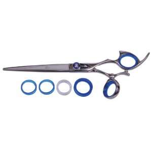 Shark Fin Stainless Steel Pet Gold Line Straight Shears, 7 Inch