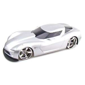  2009 Corvette Stingray Concept 1/10 R/C Car 49 MHZ Silver 
