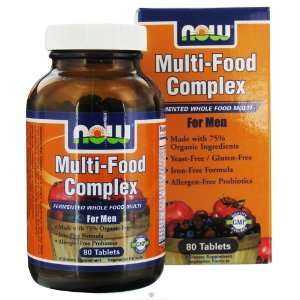 NOW Foods   Multi Food Complex Fermented Whole Food Multi For Men   80 