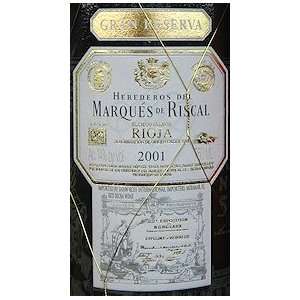  2001 Marques De Riscal Gran Reserva 750ml Grocery 