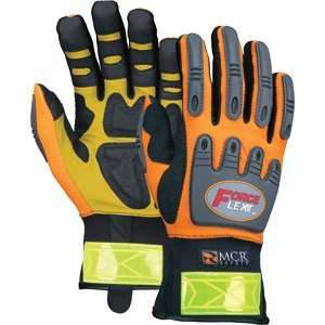  Forceflex Hi Vis Orange Gloves with Kevlar, Medium