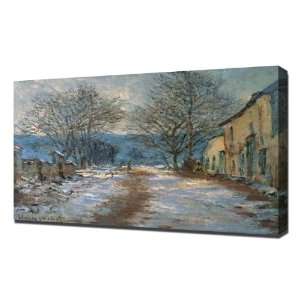  Monet   Snow Effect at Limetz, 1885 86   Framed Canvas Art 