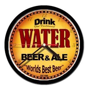 WATER beer and ale cerveza wall clock