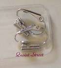 Earring Converters post or fishhook to clips SILVER new